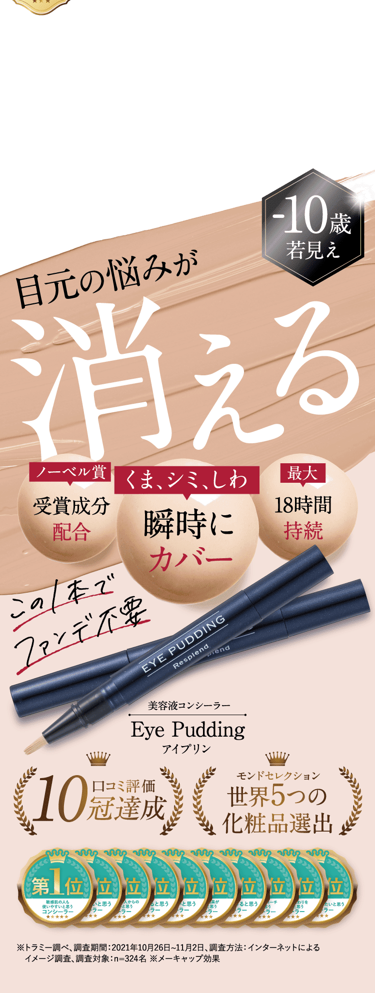 公式】くま・シミ・しわにアイプリン！美容液コンシーラー
